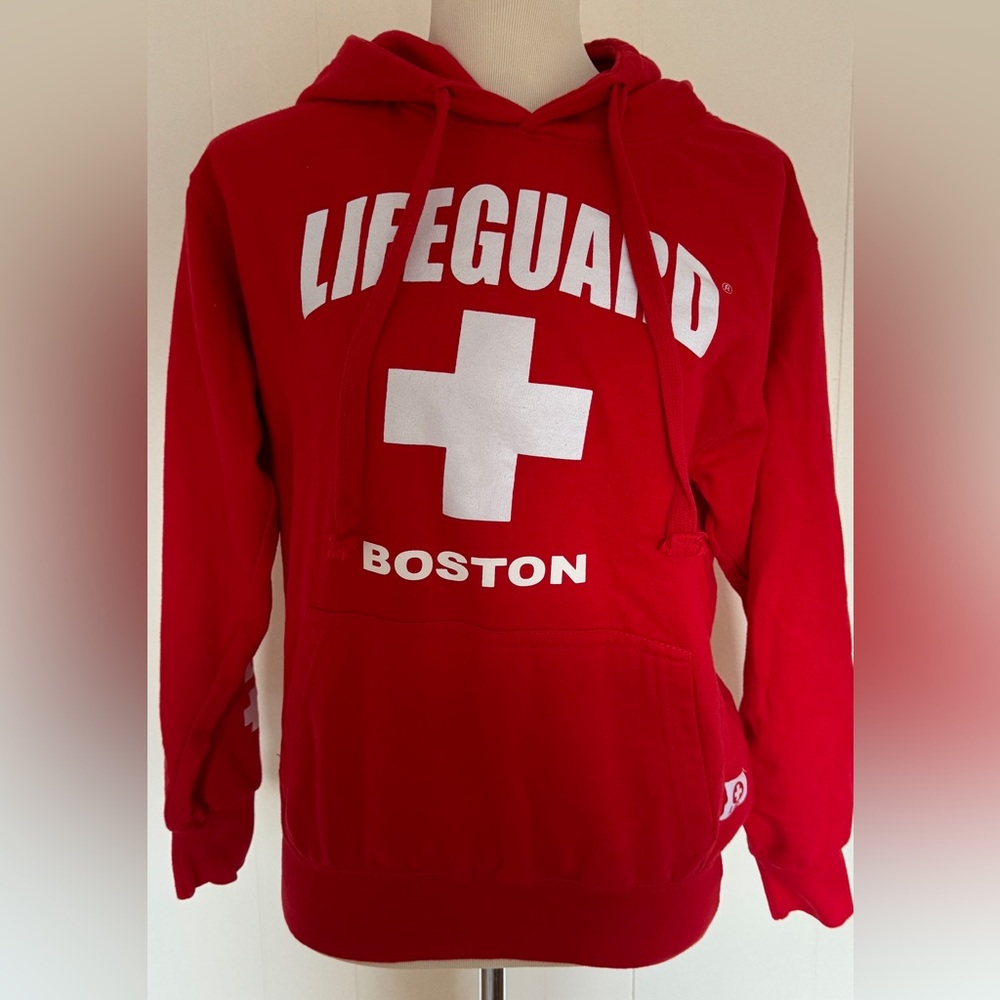 Lifeguard Boston Hoodie in Red Sz S